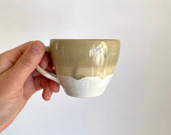 Handmade Stoneware Ceramic Mug / Coffee and Tea / Family Gift / Wedding Gift / Present / White Mug