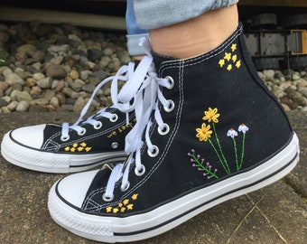Embroidered Converse - Etsy