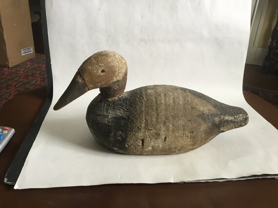 Painted Wooden Decoy Duck From India - Ca 1920 Painted Wooden Decoy Duck From India - Ca 1920