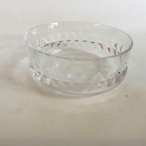 Vintage Kosta Boda Cut Crystal Bowl Designed By Goran  Warff,Sweden.Signed And Numbered. 1960’s