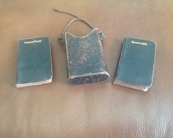 Antique Leatherbound Common Prayer Book in Leather Case 1890&#39;s Inscribed.