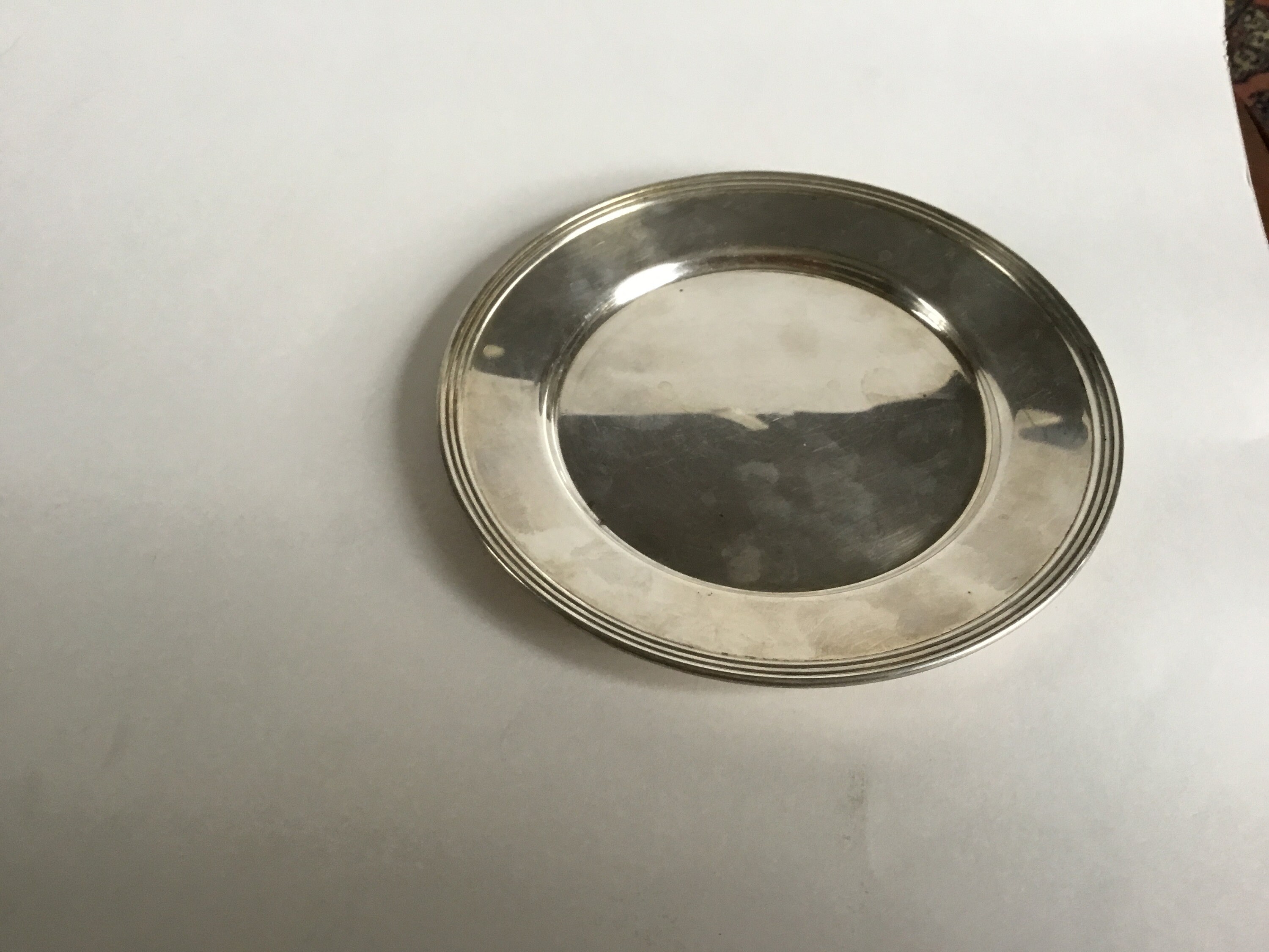 Vintage Silver on Copper Bread Plate by F.b.rogers Silver Co. 1025