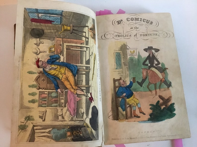 Rare Antique Book, Early 1800’s “dr Comicus or the Frolics of Fortune ...