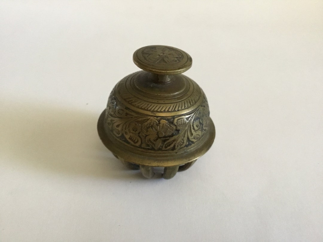 Attractive Antique/vintage Brass Elephant Bell Inside Marked Etsy