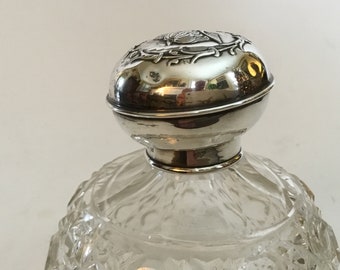 Antique Victorian Sterling Silver Perfume Scent Bottle