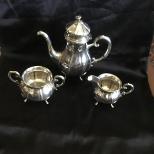 Vintage 1940’s 3 Piece Silver Coffee Service With Swedish Hallmarks For Imported Silver.