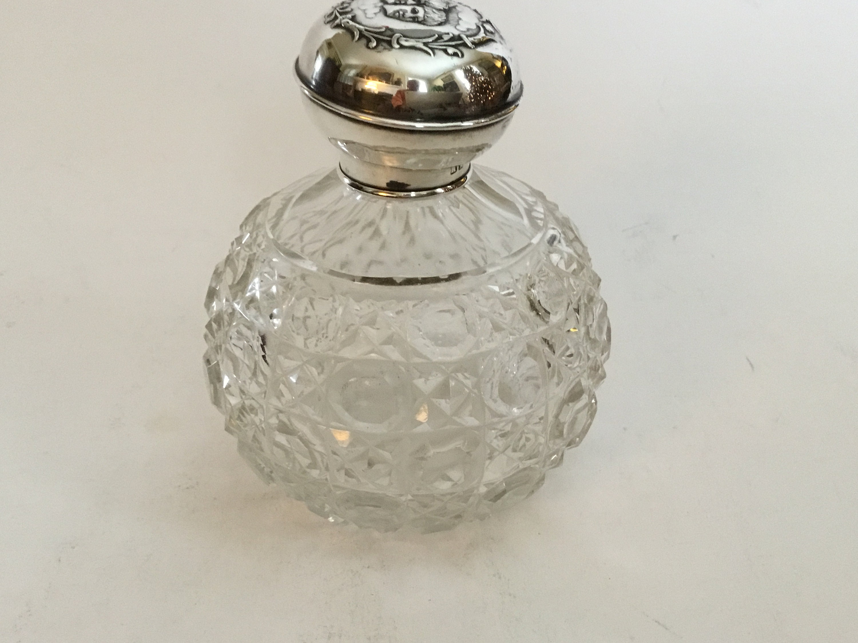 訳あり商品 Antique English W Bottle Perfume Victorian Glass Cut その他