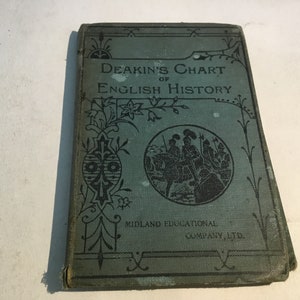 Antique Early 1900’s Chart Of English History Compiled By Helen Deakin Very Rare