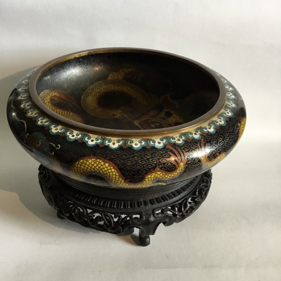 馬 一対 七宝焼き 倣古 置物 中国 大きい 工芸品 インテリア