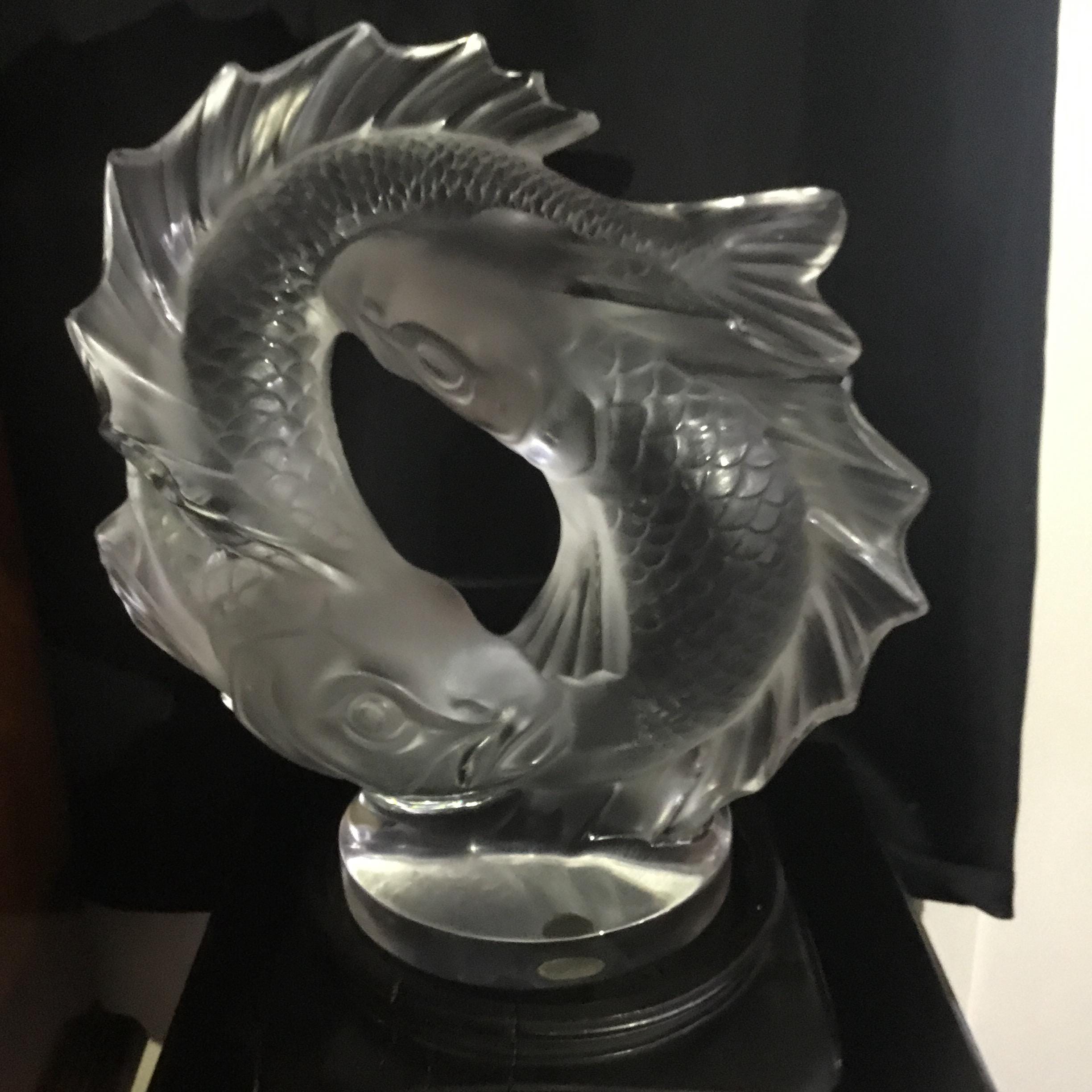 Lalique Crystal Fish - Etsy Canada