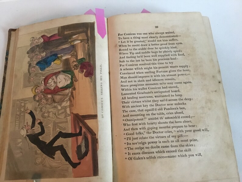 Rare Antique Book, Early 1800’s “dr Comicus or the Frolics of Fortune ...
