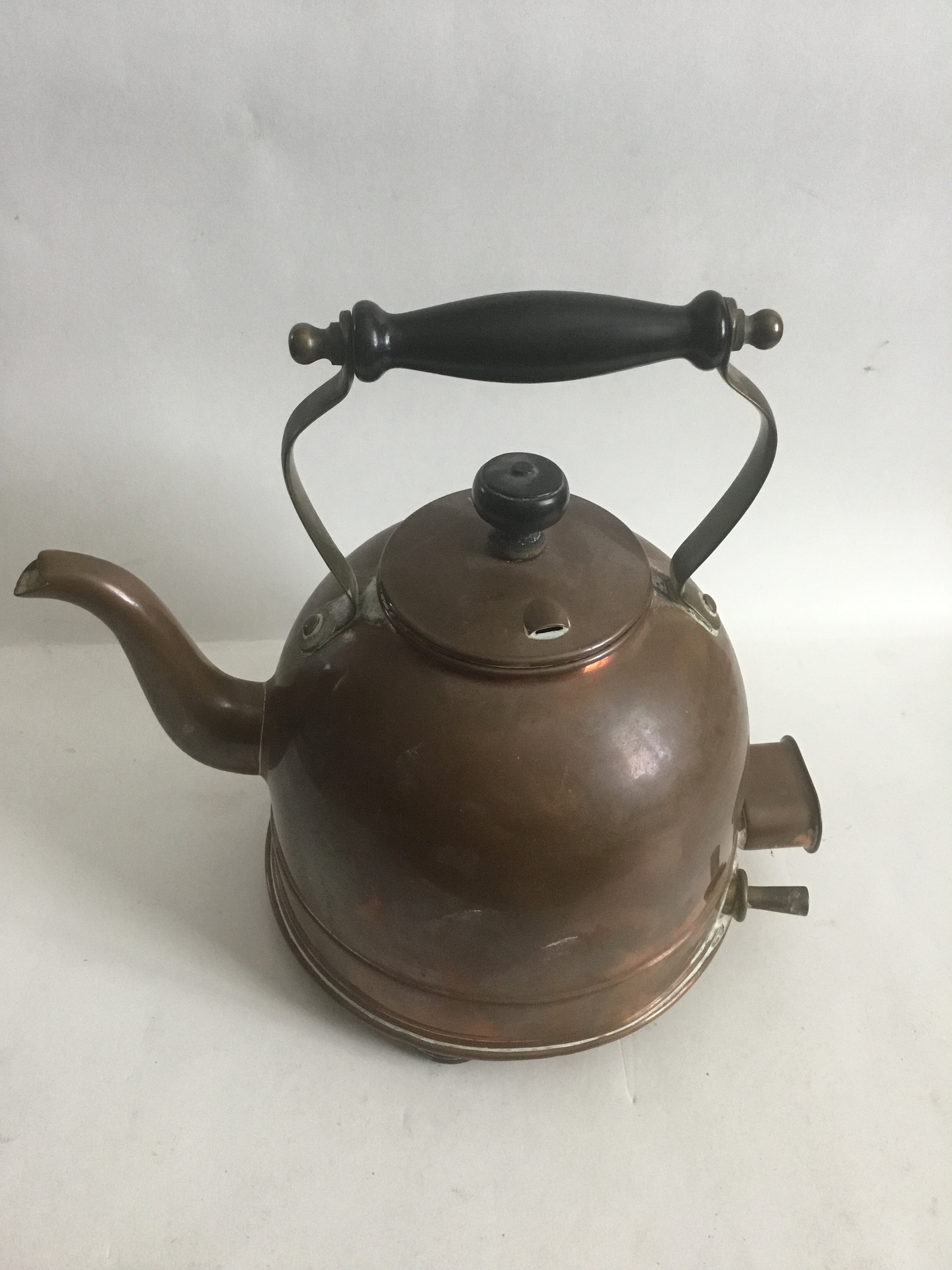 Vintage Early 1900s English Electric Copper Kettle by Premier