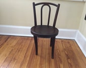 Vintage 1930 s child s bentwood cafe style chair 23x13x12.5