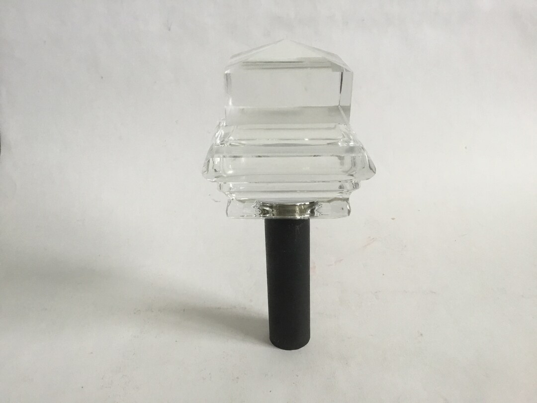 Pair of High Quality Exquisite Clear Crystal Drapery Finials Fitting 1