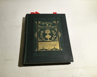 Antikes Buch, 1868 Moxon Miniatur Dichter, "Eine Auswahl aus den Werken von Lord Houghton"