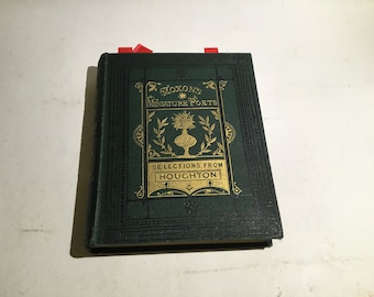 Antique Book,1868 Moxon’s Miniature Poets, “ A Selection From The Works Of Lord Houghton”
