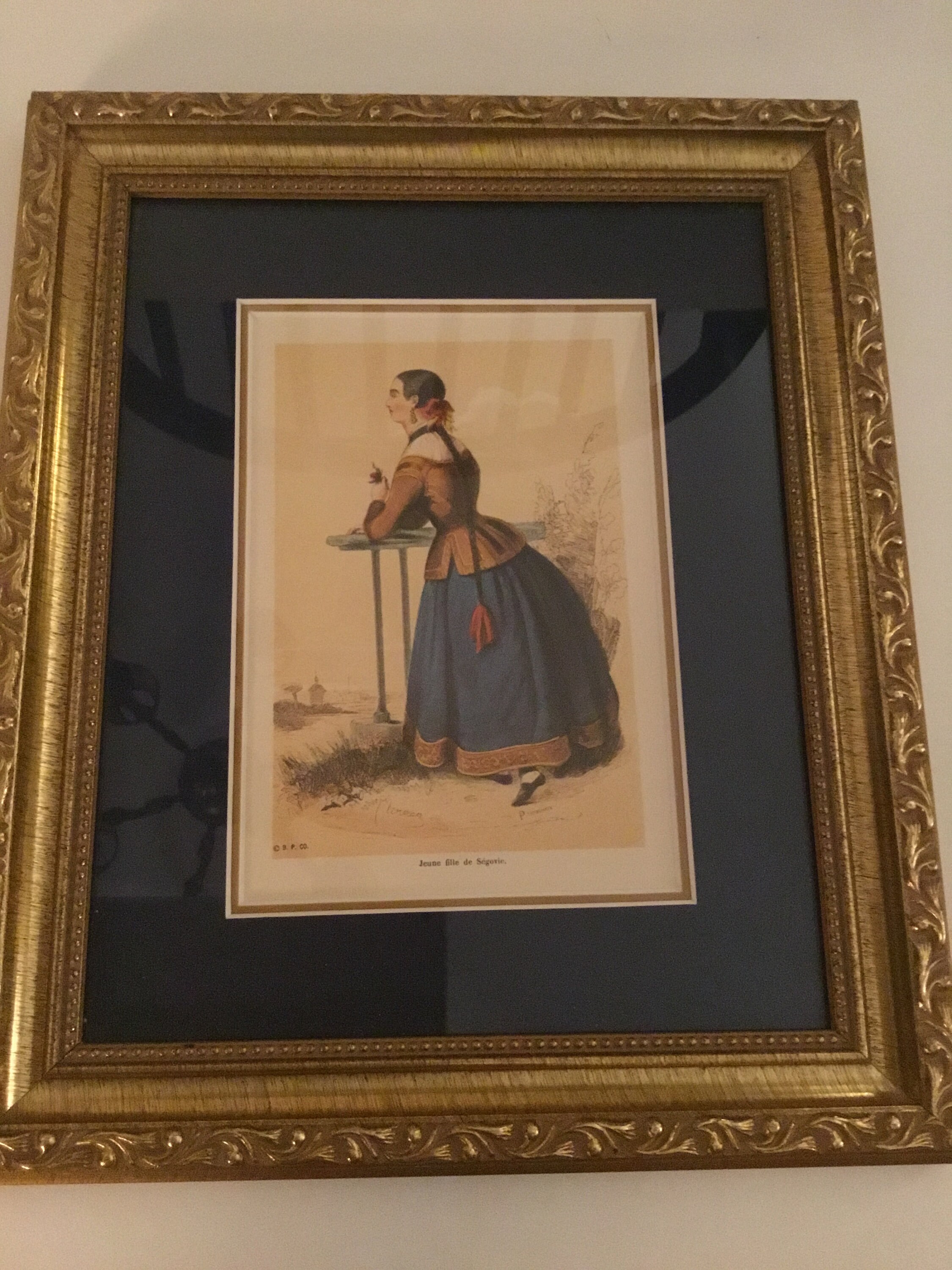 試し ヴィンテージ 1960 年代の版画「Jeune Fille De Segovie」オーギュスト