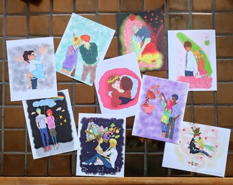 Assortment of correspondence cards 'The lovers'