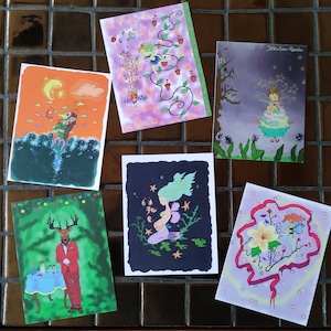 Assortiment cartes de correspondance 'fairies and cie'