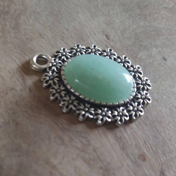 Pendentif 'Ovale Jade'