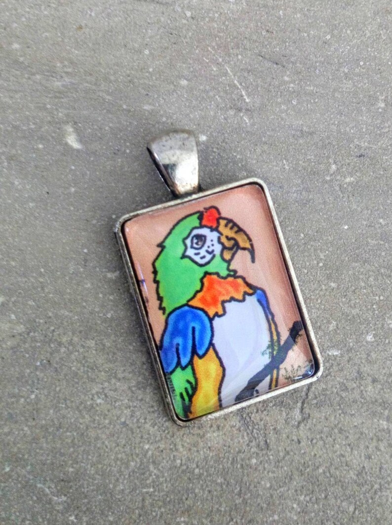 /'Green Parrot/' pendant