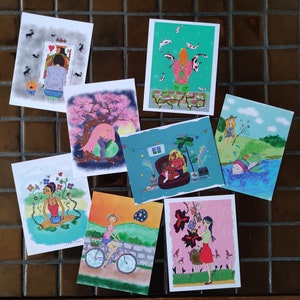Assortiment de cartes de correspondance 'seasons and moods''
