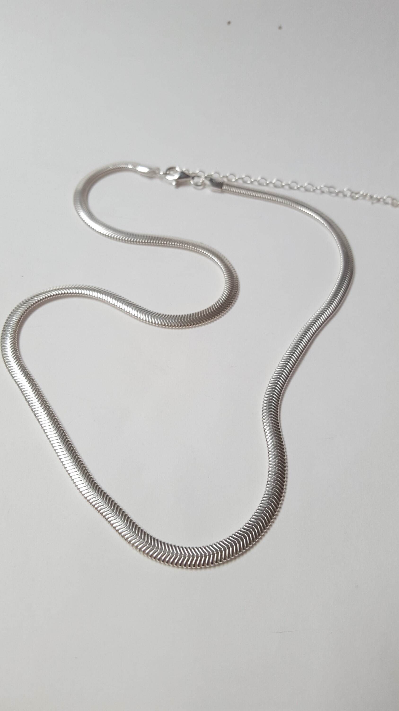 2mm Silver Snake Chain, Mens Chain, Silver Chain Mens, Flat Snake Simple  Mens Necklace 18 / 20 / 22 by Twistedpendant 