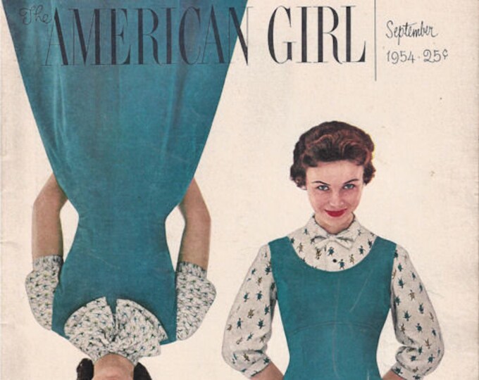 1954 September Vintage American Girl Magazine Actress Anna Etsy