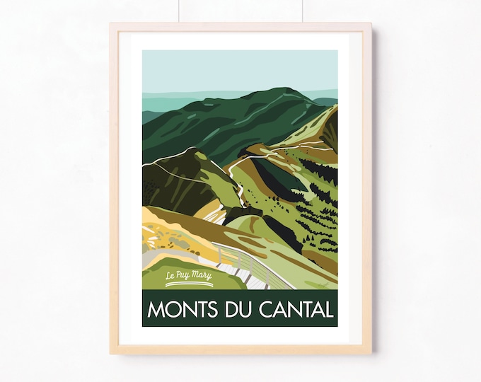 Poster Vintage HQ Le Puy Griou - Affiche Rétro 40x60 Cm, Papier, Neuf