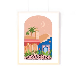 MOROCCO poster 30X40 cm / Morocco / Travel poster