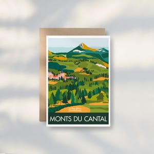 Postcard AUVERGNE Monts du Cantal Puy Griou / 10X14CM / Vintage Spirit /