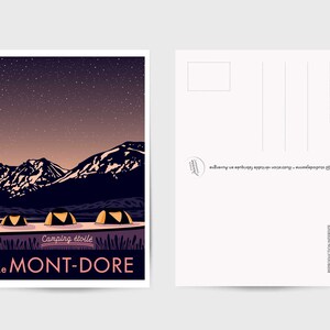Carte postale AUVERGNE 10X14CM / Esprit Vintage / Mont Dore