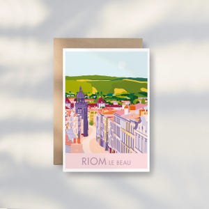 Postcard AUVERGNE RIOM / 10X14CM / Vintage Spirit