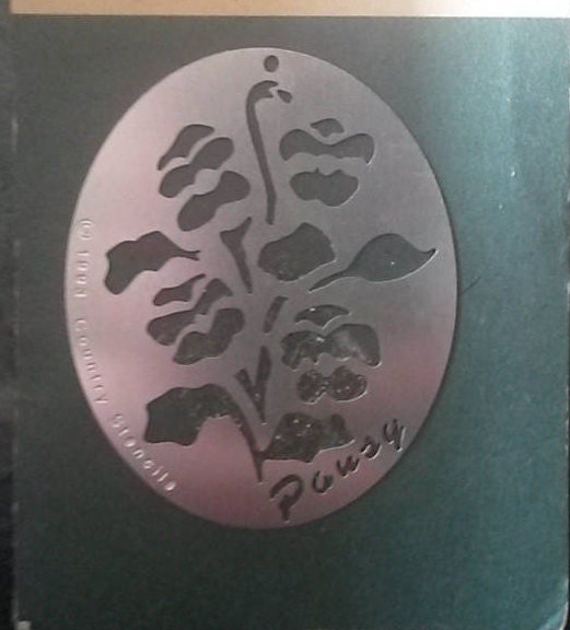 Stencils or Templates. Four Different Garden Designs. Embossing