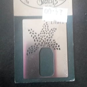 Modèle de pochoirs lilas et cactus