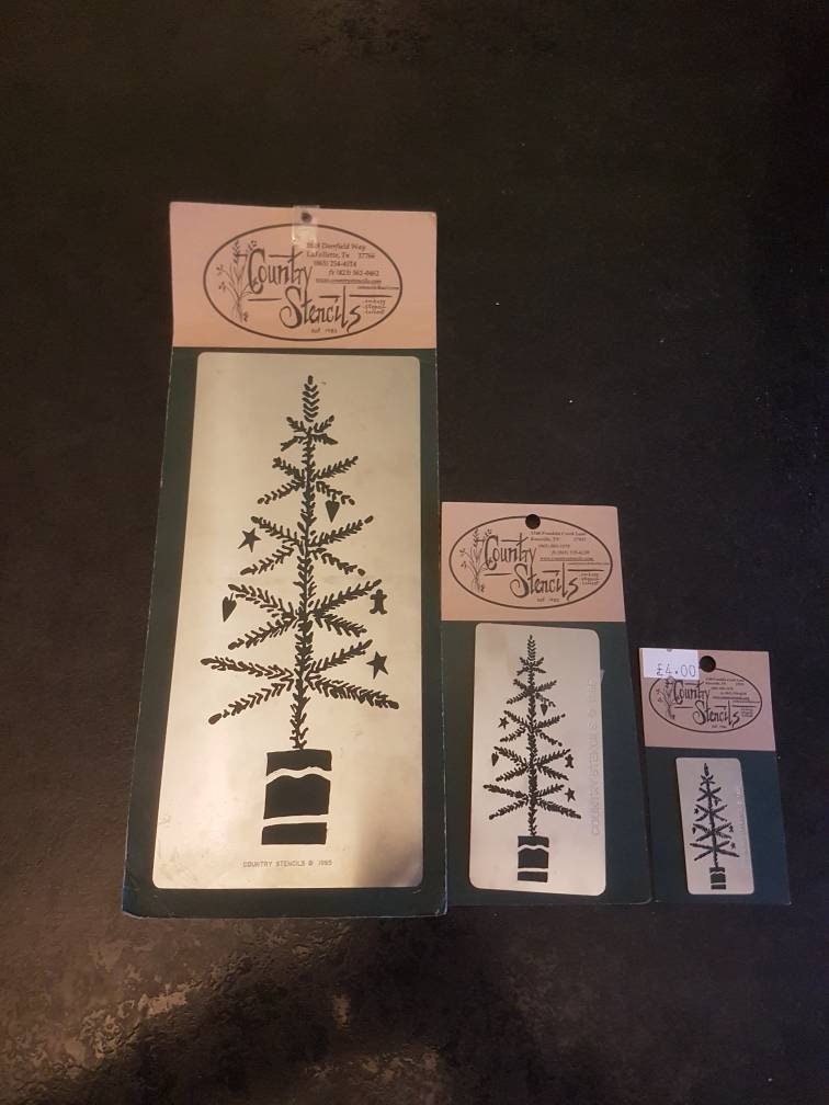 christmas reusasble stencil, christmas tree stencil ...