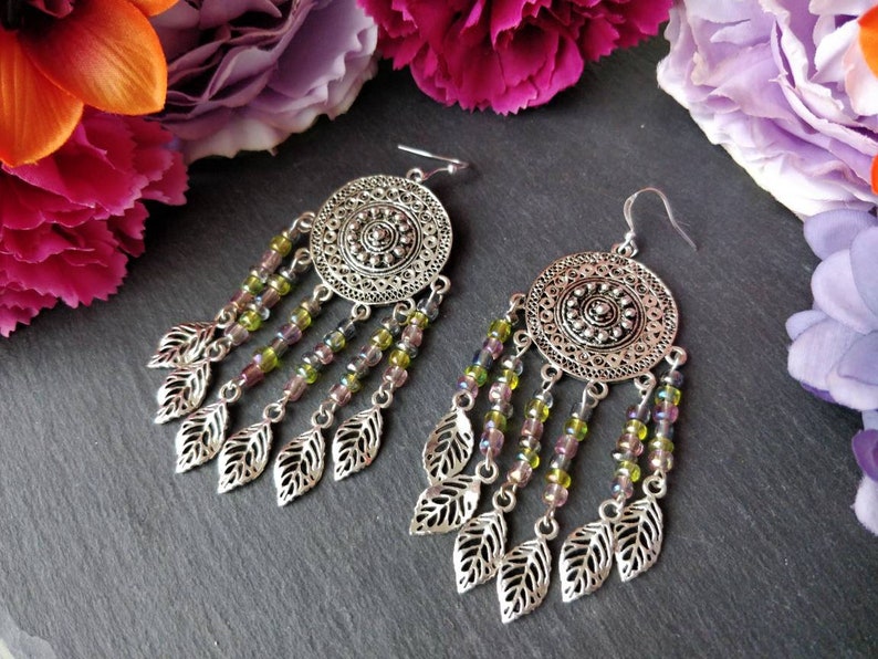 Dreamcatcher Earring Colourful Earrings. Festival Fashion
