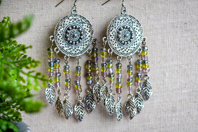 Dreamcatcher Earring Colourful Earrings. Festival Fashion