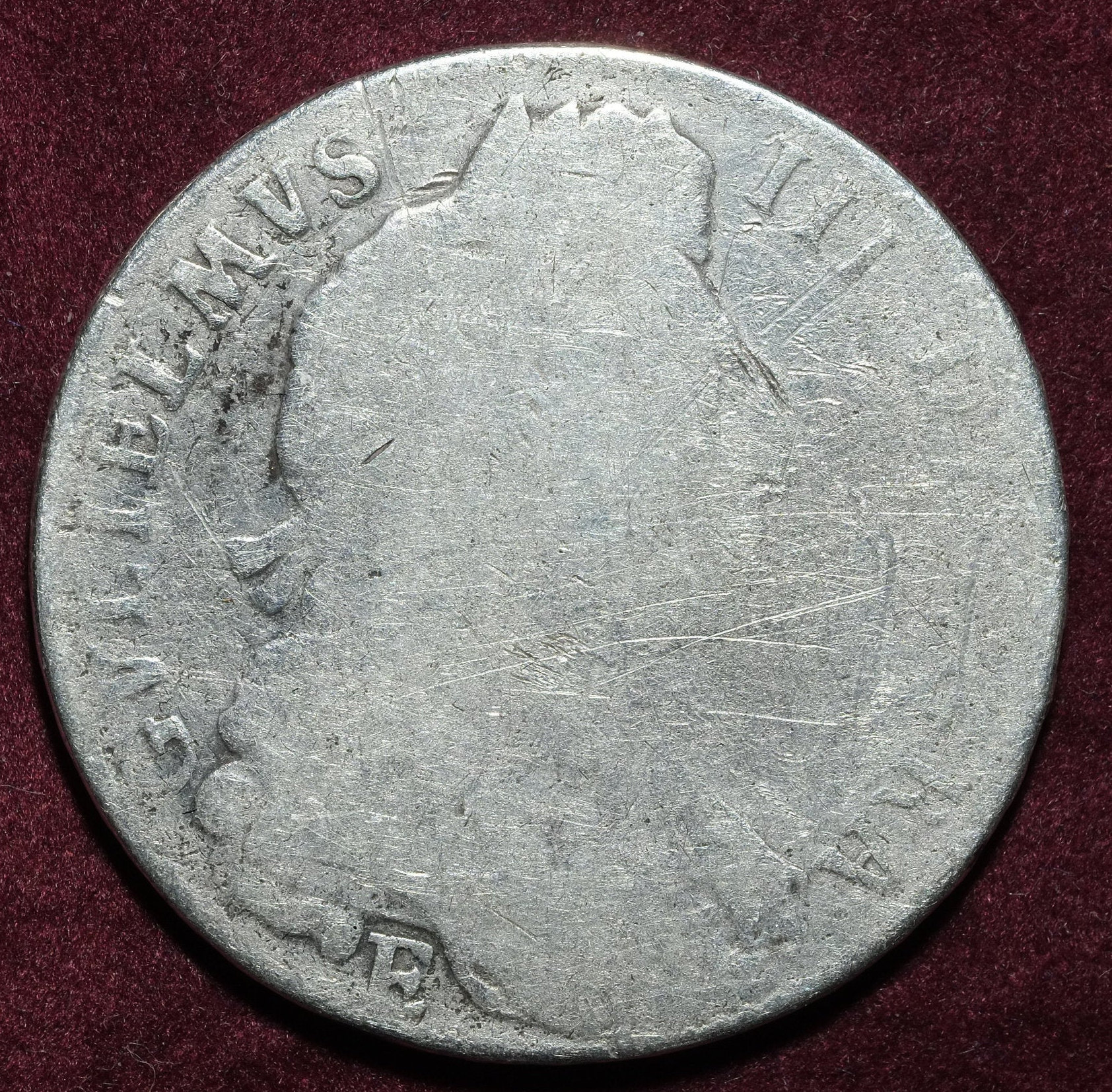 Image of 1696 E Exeter Mint King William Iii Half Crown