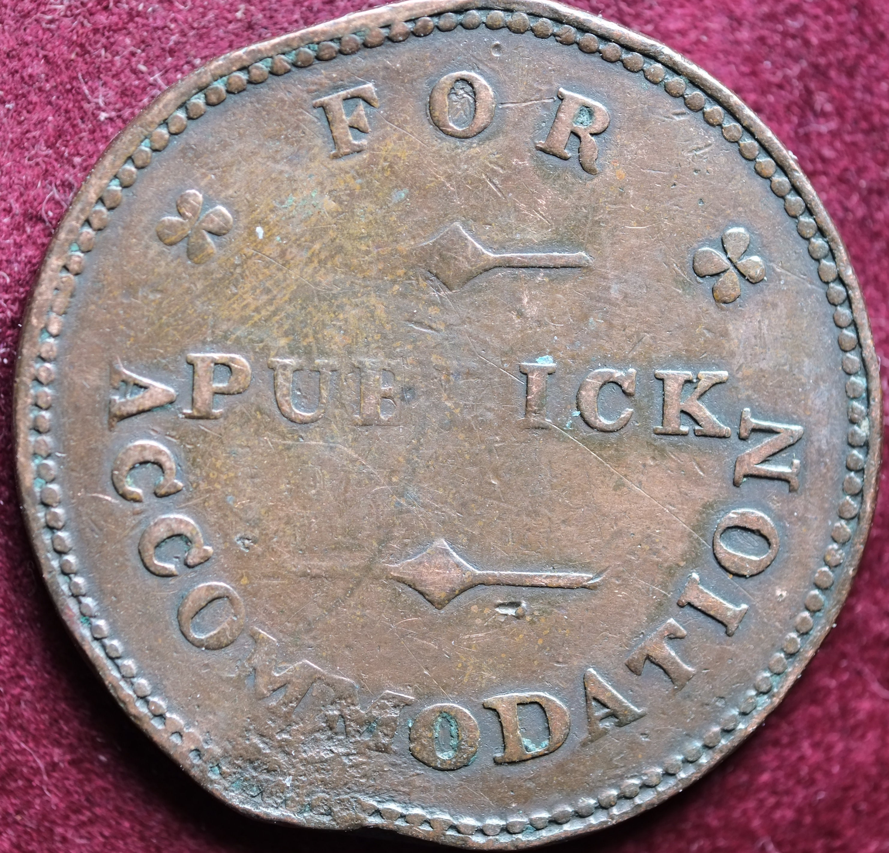 Image of 1830 Half Penny Token God Save The King For Public Accommodation