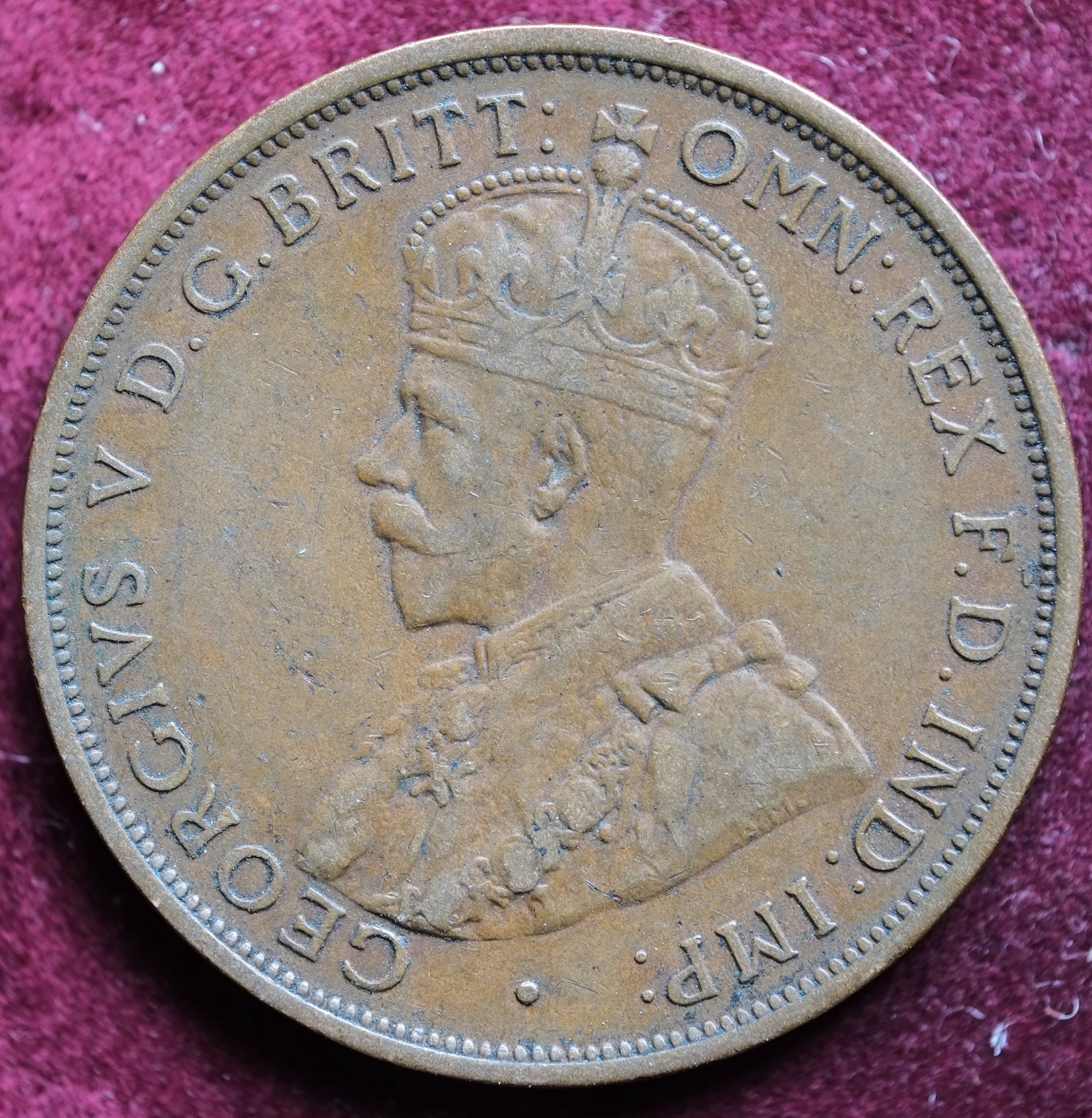 Image of 1913 States Of Jersey 1 12Th Shilling One Penny Coin