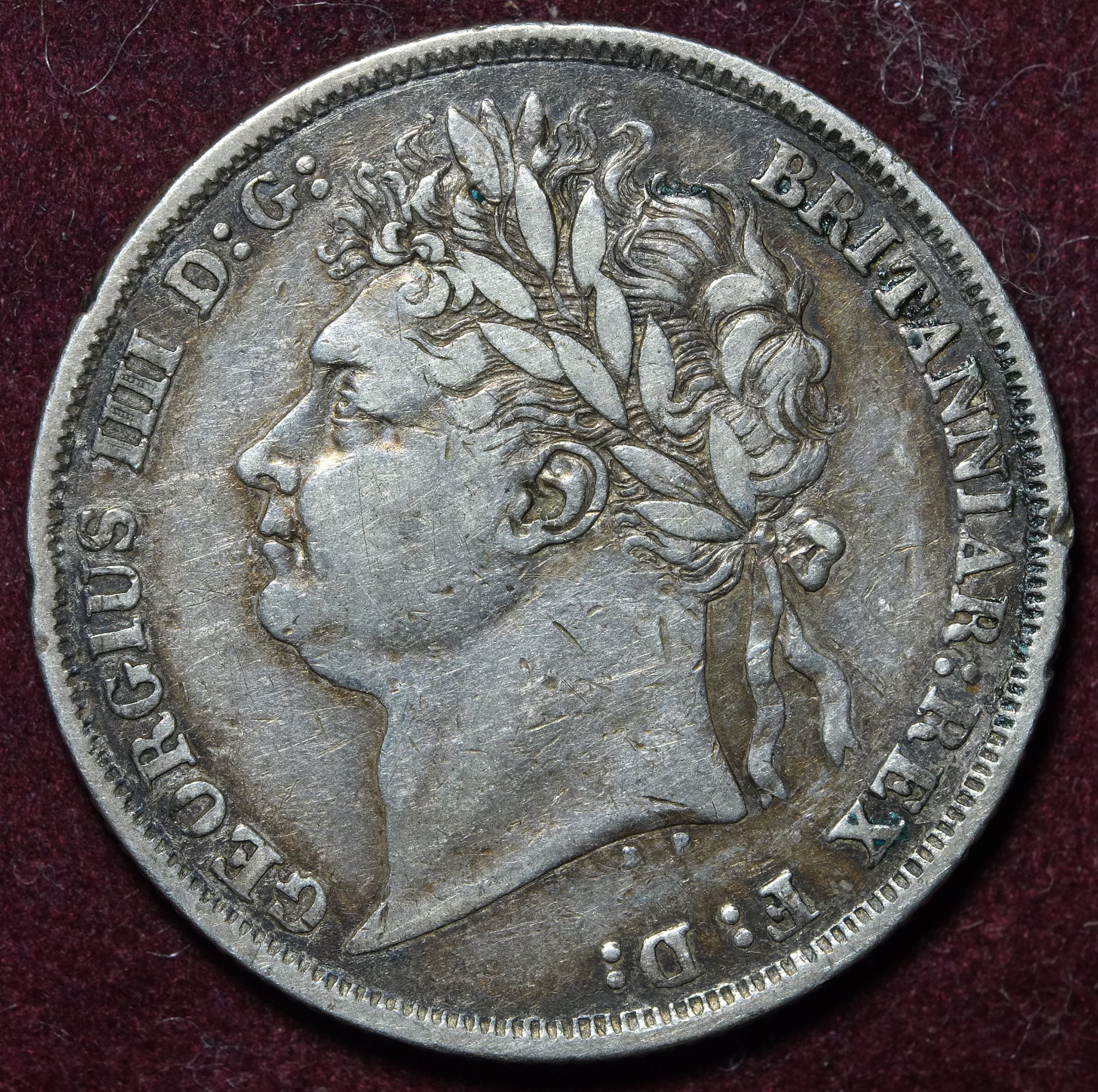 Image of 1825 Silver Shilling George Iiii Laureate Head
