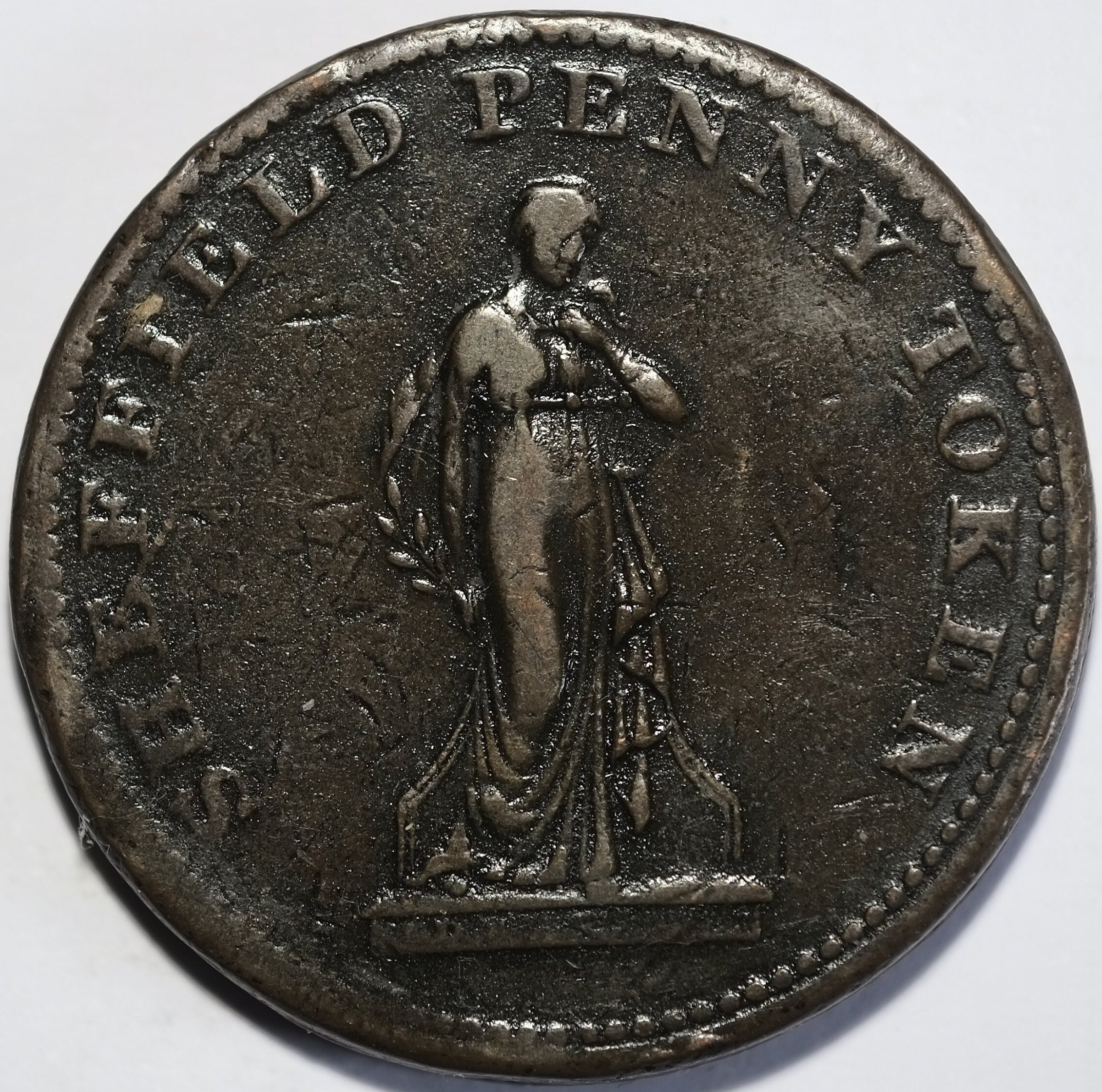 貨幣 ７ヵ国の、４枚のトークン イギリス ヴィクトリア (1844) トークン ペニーモデル NGC MS62 | ARK