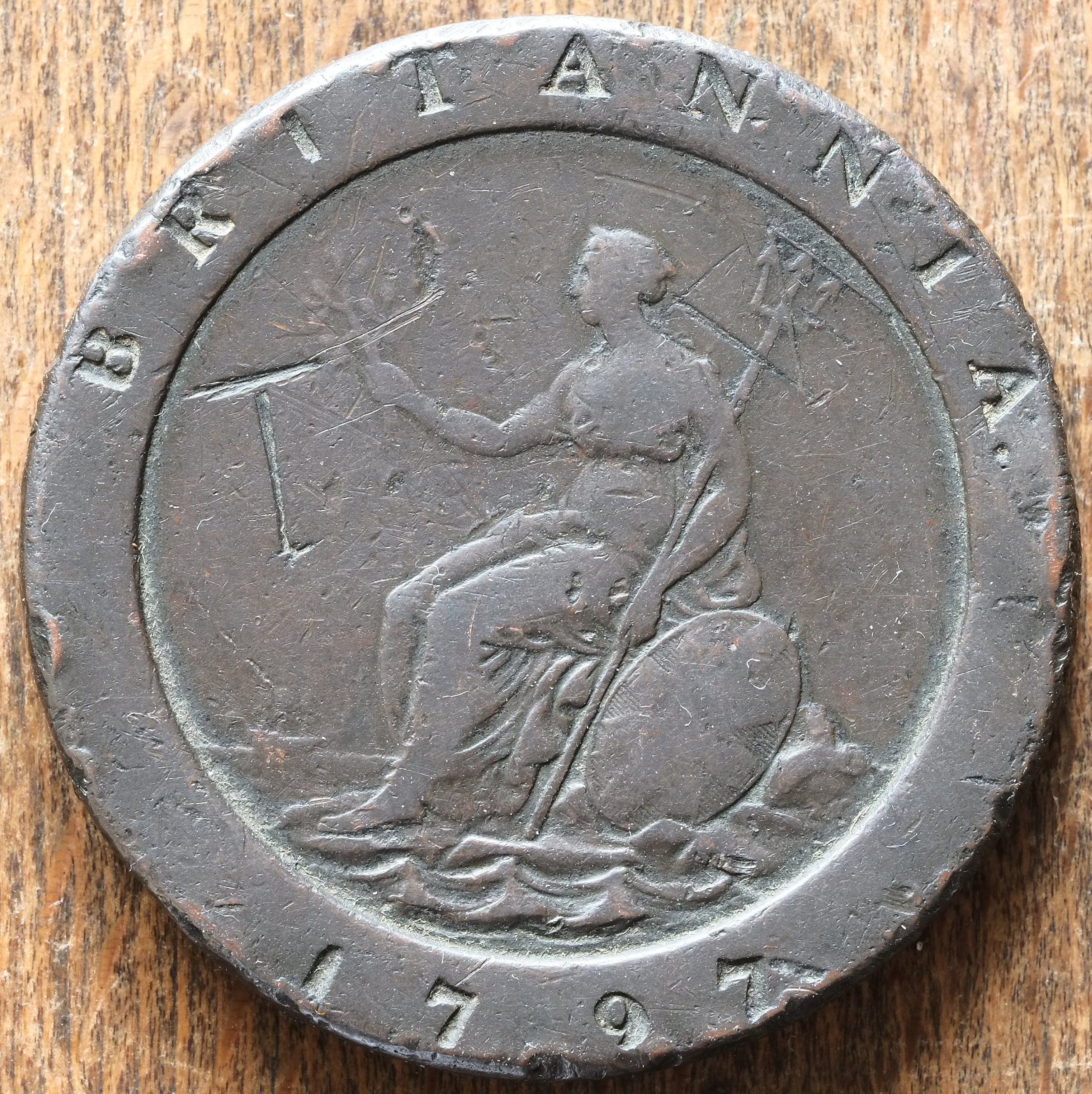 1797 年 カートホイール 2 ペンス コイン ジョージ 3 世 - Etsy 日本