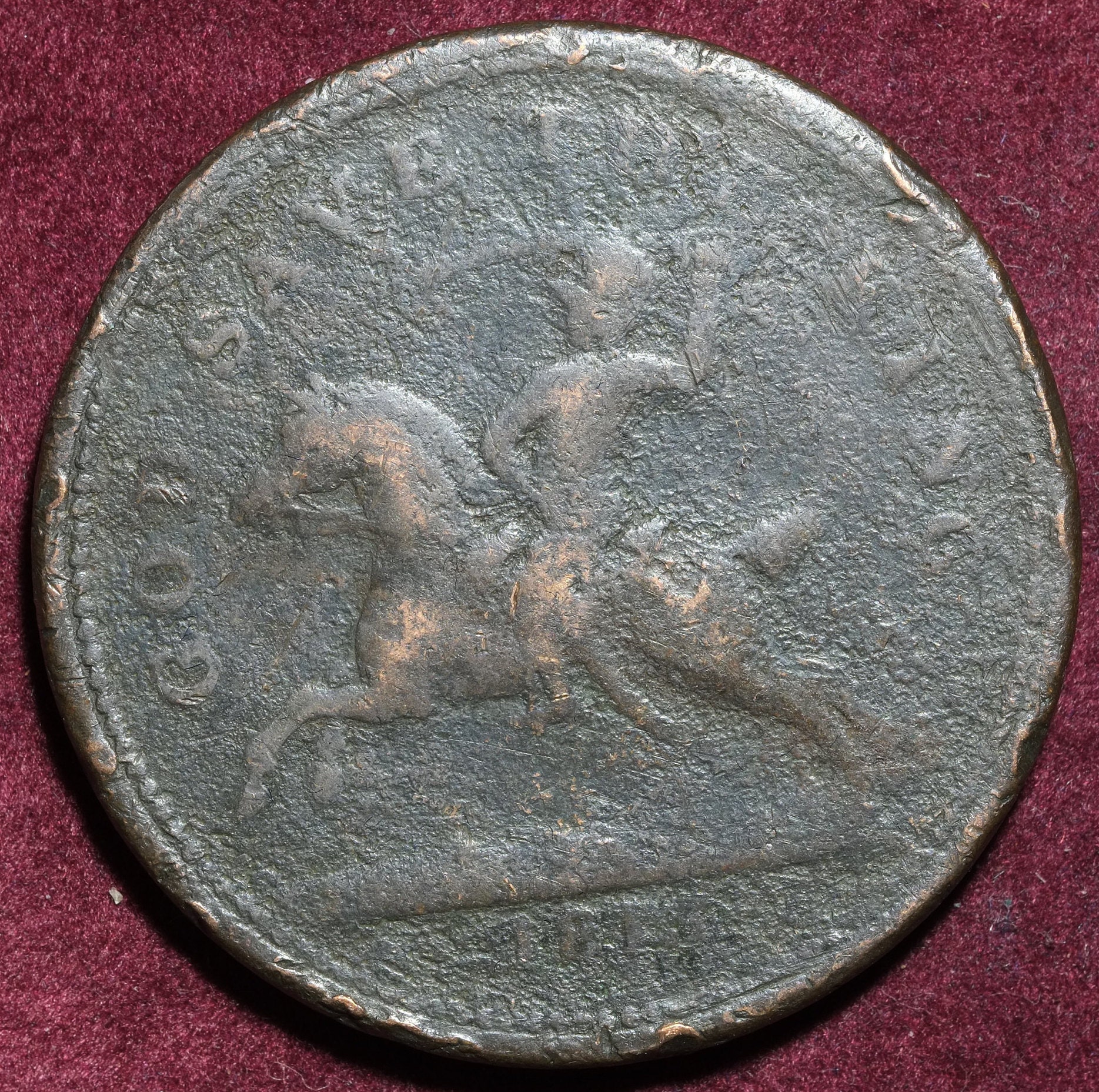 Image of 1813 Large One Penny Token Halesowen Shropshire Payable At The Workhouse