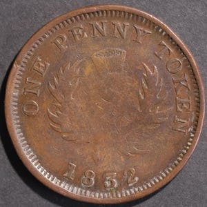 1832 Giorgio III Nuova Scozia Un penny