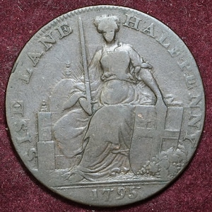 Sise lane London halfpenny token 1795