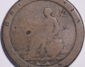 1797年 ジョージ3世 カートホイール 1ペニー - Etsy 日本