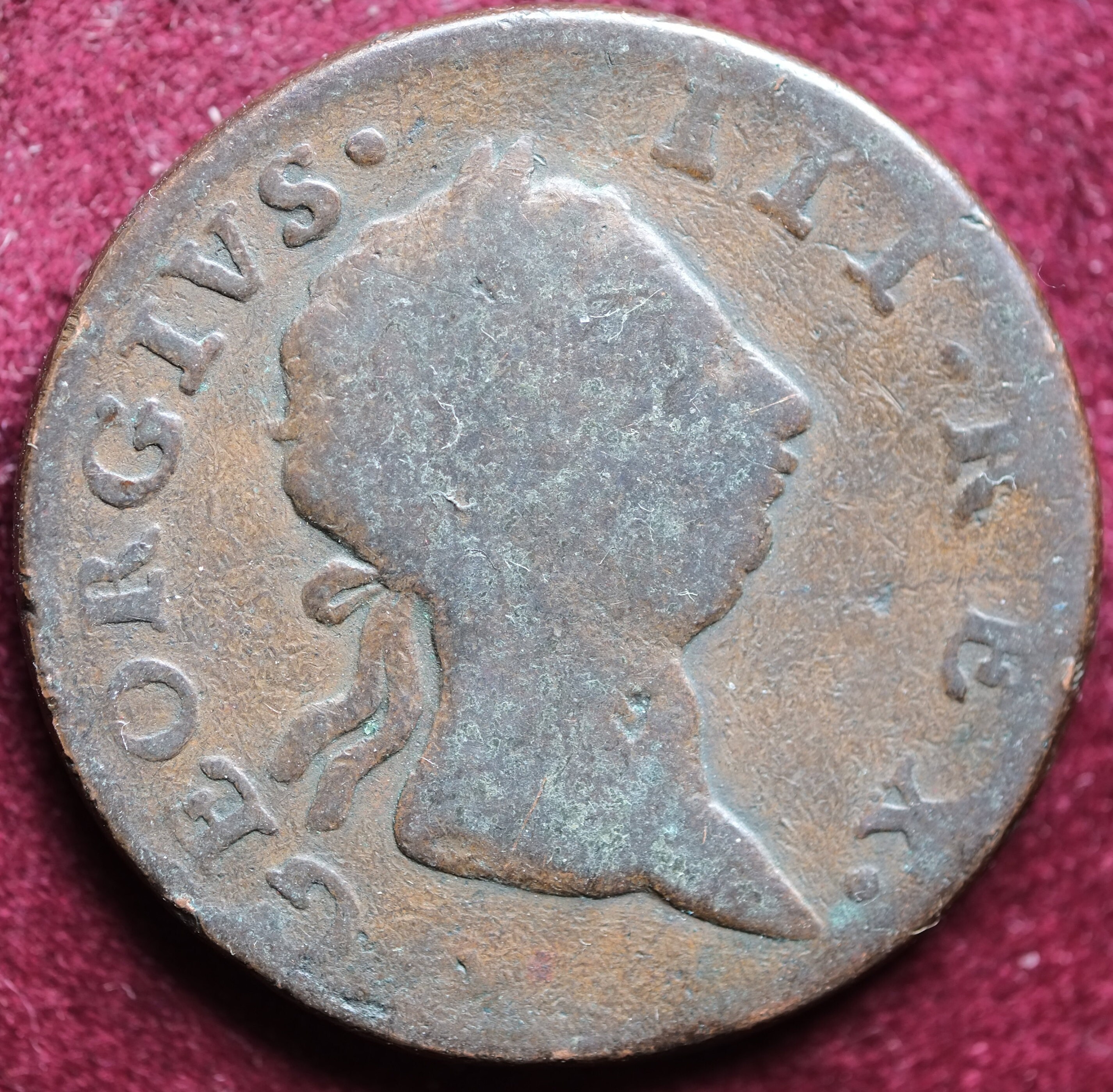 Image of 1766 George Iii Hibernia Irish Half Penny