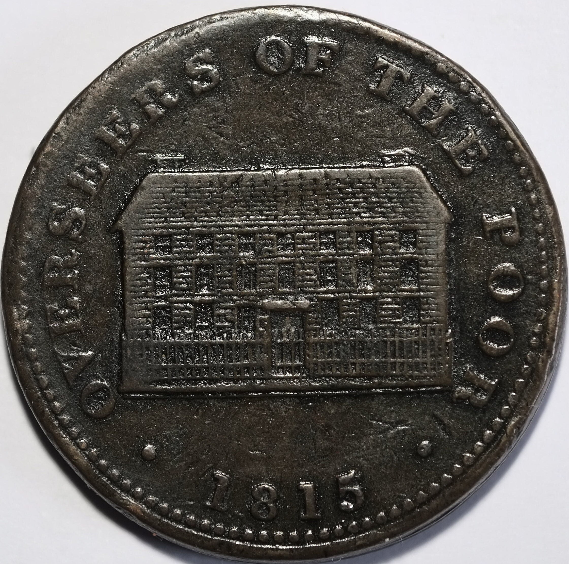 1815 1ペニートークン シェフィールド ヨークシャー 貧民監督者 - Etsy
